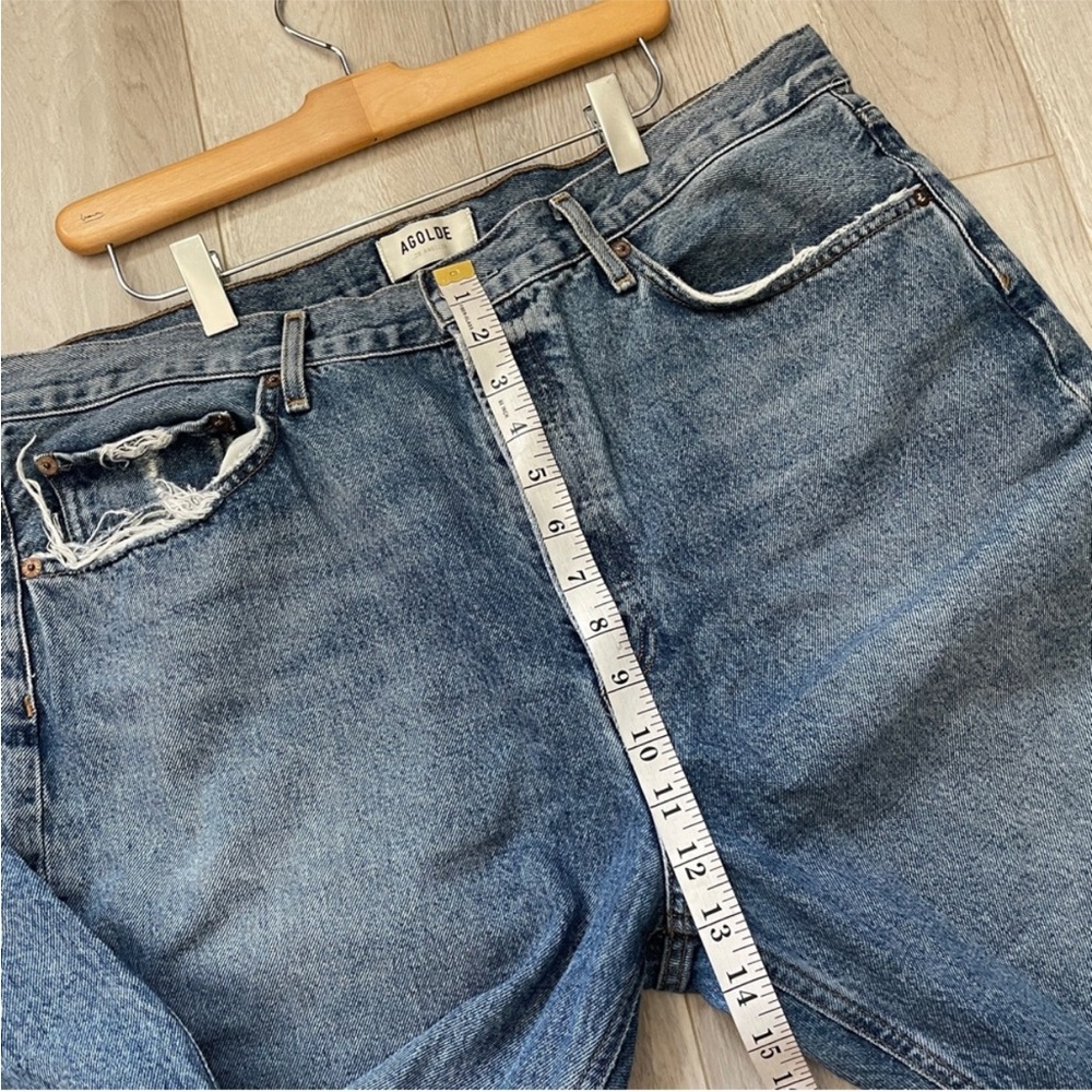 Agolde Vintage Blue Straight Jeans - Picture 6 of 6
